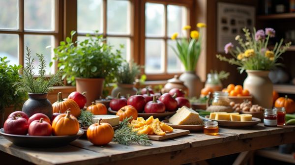 Une sélection variée de produits locaux québécois